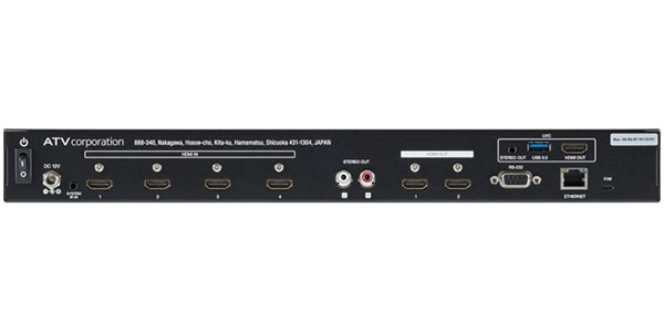 ATV ( エーティーヴイ )  / AV-4K-4X1 HDMI2.0 2ch 4K 1M/E AV MIXER画像3