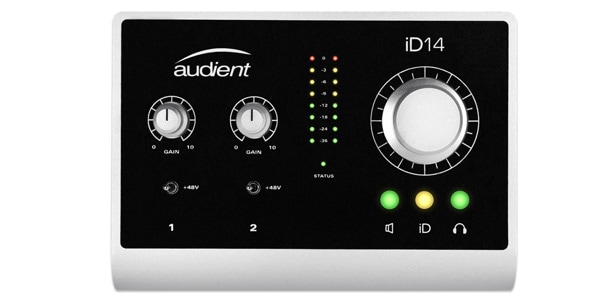 soundcard audient id14 mic pc-k600