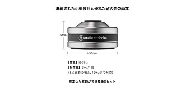 audio technica / AT6099a ハイブリッドインシュレーター画像6