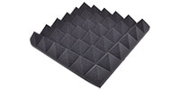 AURALEX Studiofoam Pyramids 4″チャコール 厚さ10cm 60cm x 60cm 6枚