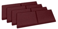 AURALEX / TruTraps 4 Pieces 61 cm x 122 cm Burgundy 7.5 cm