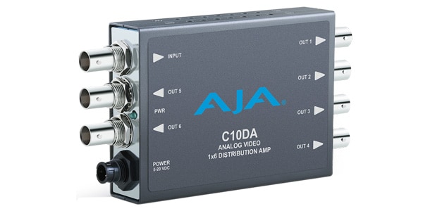 AJA Video Systems ( エージェーエー・ビデオ・システムズ )  / C10DA 1入力6分配 アナログビデオ 分配増幅器