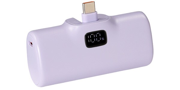 AXES ( アクセス )  / AMB-C5000 パープル ポケットチャージャー Type-C 5000ｍAh