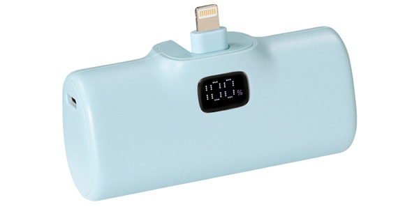 AXES ( アクセス )  / AMB-L5000 ブルー ポケットチャージャー Lighting 5000ｍAh