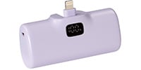 AXES / AMB-L5000 パープル ポケットチャージャー Lighting 5000ｍAh