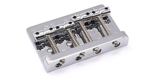 AxLabs / Vintage Style Bass Bridge (5-Screw) Through-Top Or Bottom CR