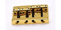 AxLabs / Vintage Style Bass Bridge (5-Screw) Through-Top Or Bottom GD