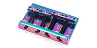 AxLabs / Vintage Style Bass Bridge (5-Screw) Through-Top Burnt Chrome