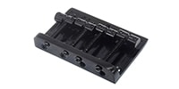 AxLabs / Vintage Style Bass Bridge (5-Screw) Through-Top Black