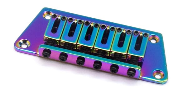 AxLabs / Nighthawk-style Trapezoid Plate Hardtail Bridge Burnt Chrome