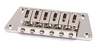 AxLabs / Nighthawk-style Trapezoid Plate Hardtail Bridge Nickel