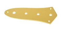 AxLabs / Steel J-Bass Style Control Plate, 4-Hole Deluxe Gold