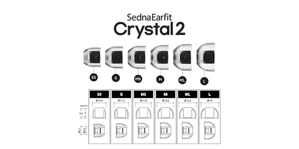 AZLA / SednaEarfit Crystal 2 Standard [ size L, 2 pairs].画像4