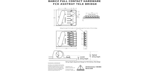 BABICZ ( バビッツ )  / FCH Ashtray Telecaster Chrome画像2