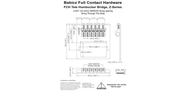 BABICZ / FCH Tele Z-Series Humbucker Chrome 画像3