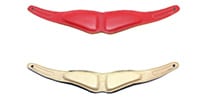 B.AIR / APAD-N-FRD Coloured leather pad, standard, flame red.