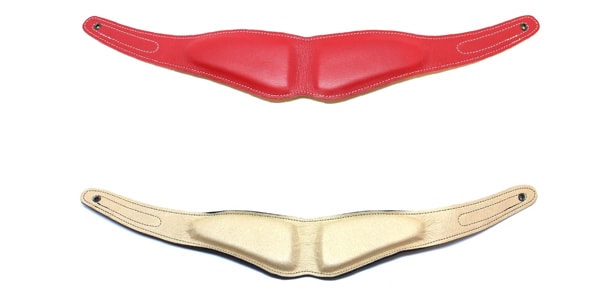 B.AIR / APAD-N-FRD Coloured leather pad, standard, flame red.