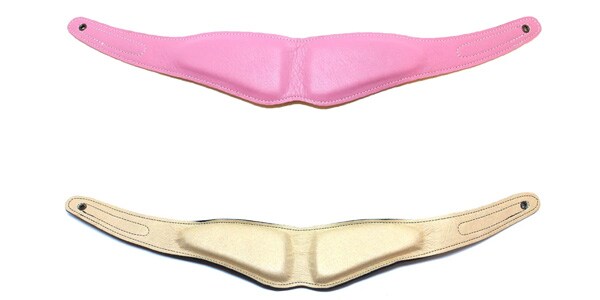 B.AIR / APAD-N-IPK Coloured leather pad, standard, Indian pink.