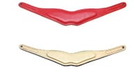 B.AIR / BPAD-N-FRD Coloured leather pad Slim Flame Red