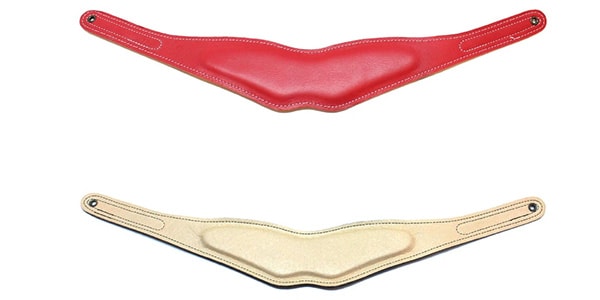 B.AIR / BPAD-N-FRD Coloured leather pad Slim Flame Red