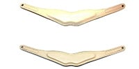 B.AIR / BPAD-N-IVY Coloured leather pad, slim, ivory.