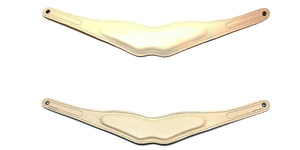 B.AIR / BPAD-N-IVY Coloured leather pad, slim, ivory.
