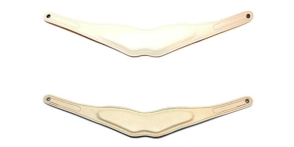 B.AIR / BPAD-N-WHT Coloured leather pad Slim White