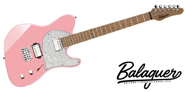 Balaguer Guitars ( バラゲール・ギターズ )  / ST Thicket, Gloss Pastel Pink