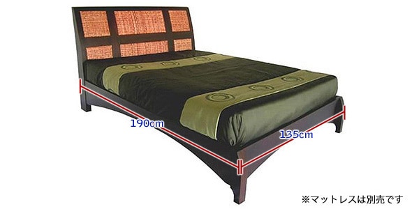 BASIX / Asian teak bed ABD318 double 画像2