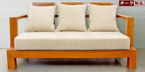 BASIX / Asian teak sofa AST312 2.5 seater