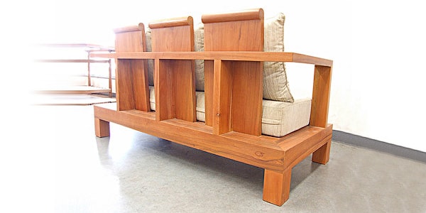 BASIX / Asian teak sofa AST312 2.5 seater 画像2