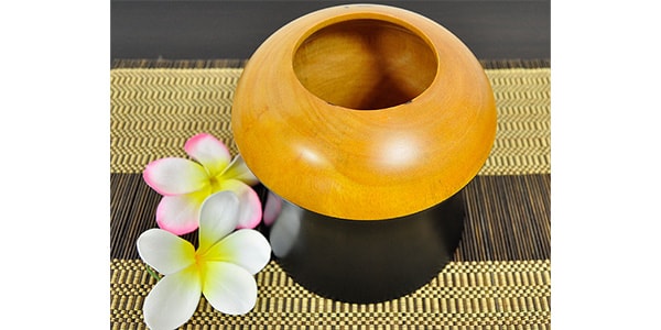 BASIX / Asian flower vase BVW050 Mango wood画像2