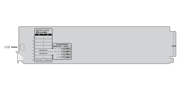 Blackmagic Design / OpenGear Converter - SDI to Audio 画像2