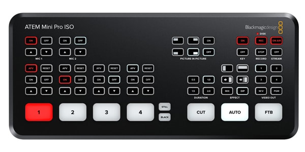 ATEM Mini Pro ISO　ストリーミング スイッチャー