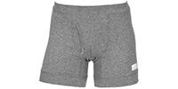 BeLINKS / 無地 リブ ボクサーブリーフ 前開き 消臭　グレー　M