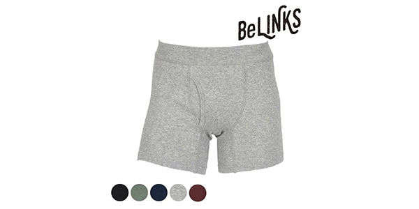 BeLINKS / ボクサーブリーフ 無地 前開き L レッド 画像2