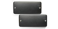 Bare Knuckle Pickups Aftermath 7strings Set Black Soapbar/No Holes Cover