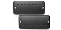 Bare Knuckle Pickups Nailbomb AlnicoV 7string Set Black Soapbar/Black Screws