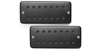 Bare Knuckle Pickups Warpig AlnicoV 7strings Set Black Soapbar/Black Pole pieces