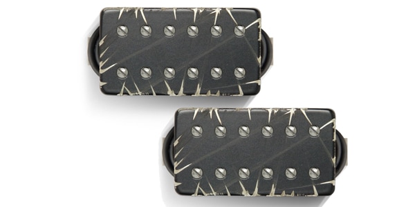 Bare Knuckle Pickups / Aftermath Set Black Battleworn/Nickel Screws 53mm