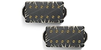 Bare Knuckle Pickups / Aftermath Set Black Battleworn/Gold Screws 53mm