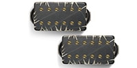 Bare Knuckle Pickups Aftermath Set Black Battleworn/Gold Screws 53mm