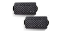Bare Knuckle Pickups / Aftermath Set Carbon Fiber Covers w/ Black Screws 53mm