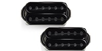 Bare Knuckle Pickups Nailbomb AlnicoV Set Black/Black Screws 50mm