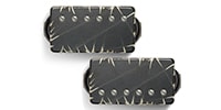 Bare Knuckle Pickups Nailbomb AlnicoV Set Black Battleworn/Nickel Screws 50mm