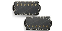 Bare Knuckle Pickups Nailbomb AlnicoV Set Black Battleworn/Gold Screws 50mm