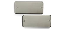 Bare Knuckle Pickups Nailbomb AlnicoV 7strings Set Brushed Nickel Soapbar