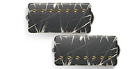 Bare Knuckle Pickups Nailbomb AlnicoV 7strings Set Black Battleworn/Gold Screws