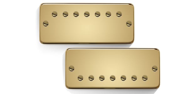 Bare Knuckle Pickups / Nailbomb AlnicoV 7strings Set Gold Soapbar/Gold Screws