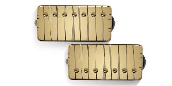 Bare Knuckle Pickups / Nailbomb AlnicoV 7strings Set Gold Tyger